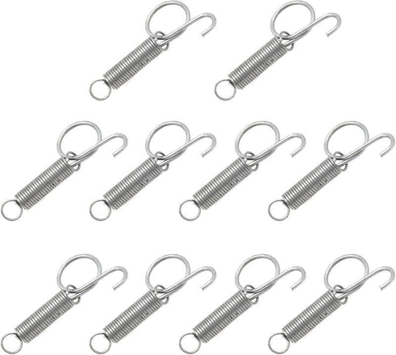 Cheerock 10pcs Spring Latch Hook for Cat, Bird, Rabbit Cages, Compatible with Large Bird, Parrot, Cat - Image 1